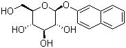2-萘基 beta-D-吡喃葡萄糖苷分子结构 (CAS 6044-30-0)