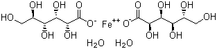CAS # 6047-12-7 (12389-15-0), Ferrous gluconate dihydrate, Ferrous D-gluconate dihydrate