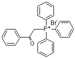 structure of CAS# 6048-29-9, (Benzoylmethyl)triphenylphosphonium bromide