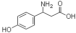 3-Amino-3-(4-hydroxyphenyl)propanoic acid molecular structure (CAS 6049-54-3)