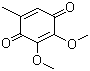 2,3-二甲氧基-5-甲基-1,4-苯醌分子结构 (CAS 605-94-7)