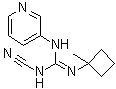 CAS # 60560-05-6, N-Cyano-N'-(1-methylcyclobutyl)-N''-3-pyridinylguanidine