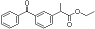 CAS # 60658-04-0, Ketoprofen ethyl ester, Ethyl 2-(3-benzoylphenyl)propionate