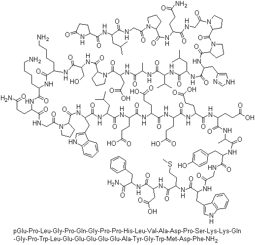 structure of CAS# 60675-77-6, Big Gastrin I Human