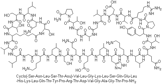 structure of CAS# 60731-46-6, Elcatonin