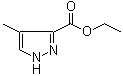 4-甲基-1H-吡唑-3-羧酸乙酯分子结构 (CAS 6076-12-6)
