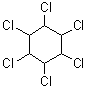 structure of CAS# 608-73-1, 1,2,3,4,5,6-Hexachlorocyclohexane