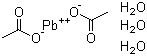 Lead acetate trihydrate molecular structure (CAS 6080-56-4)