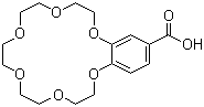 structure of CAS# 60835-75-8, 4'-Carboxybenzo-18-crown-6