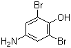 4-氨基-2,6-二溴苯酚分子结构 (CAS 609-21-2)