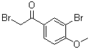 2,3'-二溴-4'-甲氧基苯乙酮分子结构 (CAS 6096-83-9)