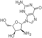 structure of CAS# 60966-26-9, 2'-Amino-2'-deoxyguanosine