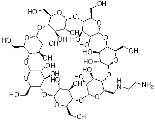 structure of CAS# 60984-63-6, [6-(2-Aminoethylamino)-6-deoxy]-beta-cyclodextrin