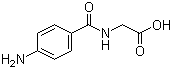 (4-氨基苯甲酰基氨基)乙酸分子结构 (CAS 61-78-9)