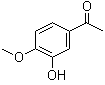 3'-羟基-4'-甲氧基苯乙酮分子结构 (CAS 6100-74-9)
