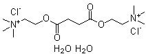 Succinylcholine chloride dihydrate molecular structure (CAS 6101-15-1)