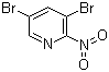 3,5-二溴-2-硝基吡啶分子结构 (CAS 610261-34-2)