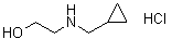structure of CAS# 610309-67-6, 2-[(Cyclopropylmethyl)amino]ethanol hydrochloride