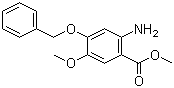 Methyl 2-amino-4-benzyloxy-5-methoxybenzoate molecular structure (CAS 61032-42-6)