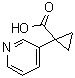 structure of CAS# 610791-39-4, 1-(3-Pyridyl)cyclopropanecarboxylic acid