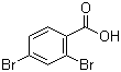 structure of CAS# 611-00-7, 2,4-Dibromobenzoic acid