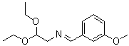 2,2-Diethoxy-N-[(3-methoxyphenyl)methylene]ethanamine molecular structure (CAS 61190-04-3)