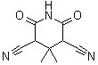 4,4-二甲基-2,6-二氧代-3,5-哌啶二甲腈分子结构 (CAS 61193-04-2)