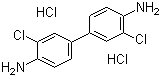 structure of CAS# 612-83-9, 3,3'-二氯联苯胺盐酸盐