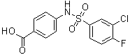 CAS # 612043-04-6, 4-[[(3-Chloro-4-fluorophenyl)sulfonyl]amino]benzoic acid