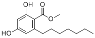 CAS 登录号：6121-77-3, 甲基2-庚基-4,6-二羟基苯甲酸酯