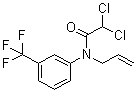 structure of CAS# 61219-95-2, N-Allyl-2,2-dichloro-N-[3-(trifluoromethyl)phenyl]acetamide