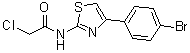 N-[4-(4-溴苯基)-2-噻唑基]-2-氯乙酰胺分子结构 (CAS 6125-32-2)