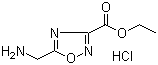 CAS # 612511-72-5, 5-(Aminomethyl)-1,2,4-oxadiazole-3-carboxylic acid ethyl ester hydrochloride, 5-(Aminomethyl)-1,2,4-oxadiazole-3-carboxylic acid ethyl ester monohydrochloride