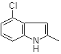 structure of CAS# 6127-16-8, 4-Chloro-2-methyl-1H-indole