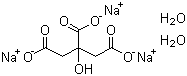 structure of CAS# 6132-04-3, Trisodium citrate dihydrate