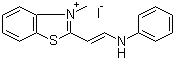 3-甲基-2-[2-(苯基氨基)乙烯基]苯并噻唑鎓碘化物分子结构 (CAS 61327-99-9)
