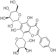 CAS # 61328-41-4, Neoschaftoside, 8-beta-L-Arabinopyranosyl-6-beta-D-glucopyranosyl-5,7-dihydroxy-2-(4-hydroxyphenyl)-4H-1-benzopyran-4-one