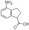 structure of CAS# 61346-59-6, 4-Amino-2,3-dihydro-1H-indene-1-carboxylic acid