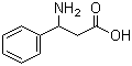 3-氨基-3-苯基丙酸分子结构 (CAS 614-19-7)