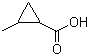 structure of CAS# 6142-57-0, 顺式-2-甲基环丙烷羧酸