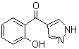 (2-羟基苯基)-1H-吡唑-4-基甲酮分子结构 (CAS 61466-41-9)
