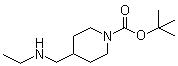 structure of CAS# 614745-80-1, 4-[(Ethylamino)methyl]piperidine-1-carboxylic acid tert-butyl ester