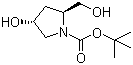 structure of CAS# 61478-26-0, N-Boc-trans-4-hydroxy-L-prolinol