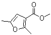 structure of CAS# 6148-34-1, 2,5-Dimethylfuran-3-carboxylic acid methyl ester