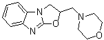 2,3-Dihydro-2-(4-morpholinylmethyl)-oxazolo[3,2-a]benzimidazole molecular structure (CAS 61532-58-9)