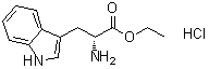 structure of CAS# 61535-49-7, D-Tryptophan ethyl ester hydrochloride