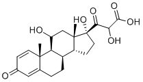 structure of CAS# 61549-70-0, 泼尼松龙-21-羧酸