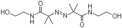 CAS # 61551-69-7, 2,2'-(1,2-Diazenediyl)bis[N-(2-hydroxyethyl)-2-methylpropanamide