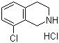 structure of CAS# 61563-33-5, 8-Chloro-1,2,3,4-tetrahydroisoquinoline hydrochloride