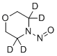 structure of CAS# 61578-30-1, 3,3,5,5-Tetradeutero-N-nitrosomorpholine